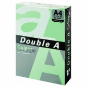 Бумага цветная DOUBLE A, А4, 80 г/м2, 500 л., пастель, зеленая