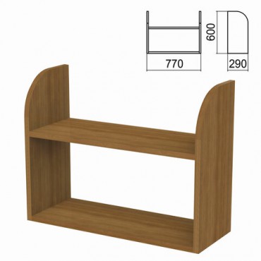 Полка навесная настенная "Арго", 770х290х600 мм, орех